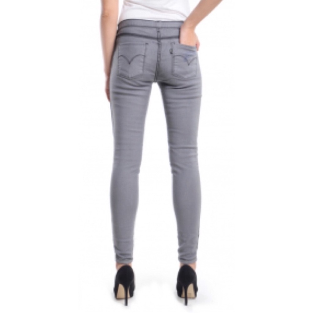 Levi’s Reversible Gray Patterned Skinny Jeans 25 - image 6